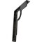 Ekena Millwork Maria Wrought Iron Bracket, (Single center brace), Antiqued Silver 1 1/2"W x 7 1/2"D x 10"H BKTM01X07X10SMAASV - alternate 1